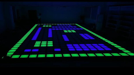 跃动格子 创意互动装置 LED地砖灯