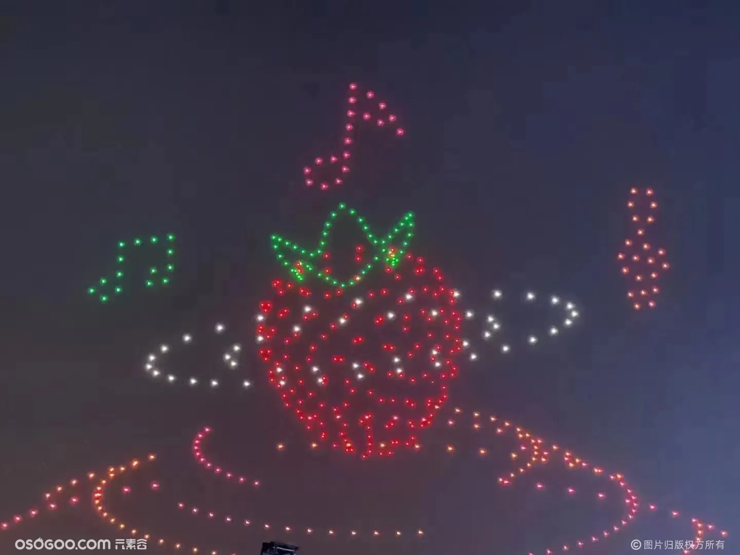 南昌草莓音乐节 无人机表演