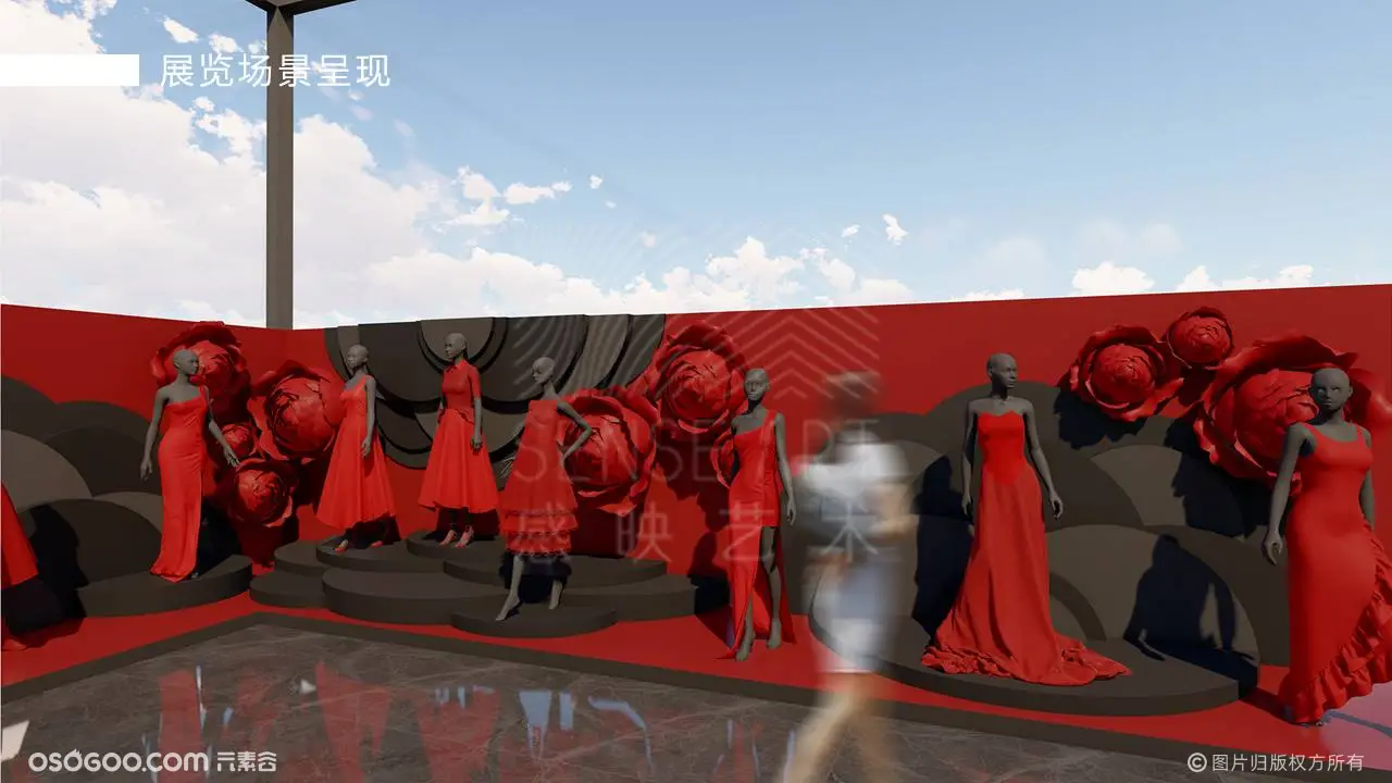 【偏黑10度红】华伦天奴红裙时尚收藏展—感映艺术出品