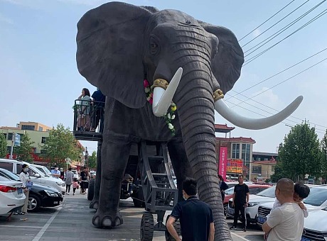 上古巨兽 巡游机械大象租赁 16米仿生巨型机械大象出租