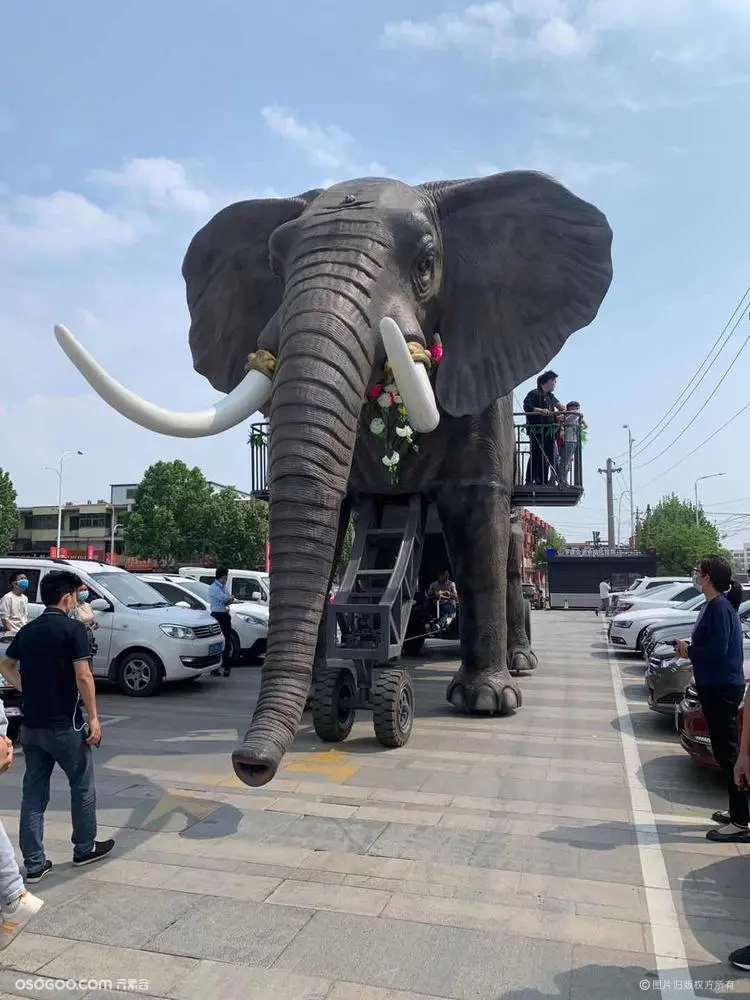 上古巨兽 巡游机械大象租赁 16米仿生巨型机械大象出租