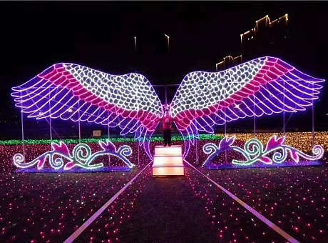 LED光雕造型设计 梦幻灯光节 夜游人气活动