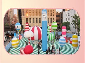《波糖公园》主题互动糖果气模大型展览艺术装置