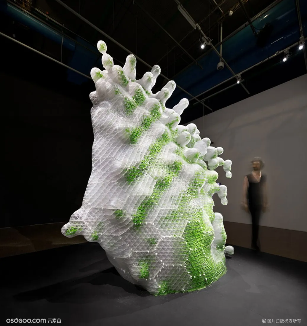 生物数字雕塑体现了空间智能的未来形式