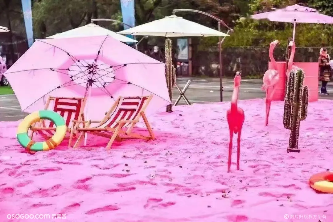 唯美粉色沙滩主题出租 好玩的粉红沙子租赁最新粉色主题方案