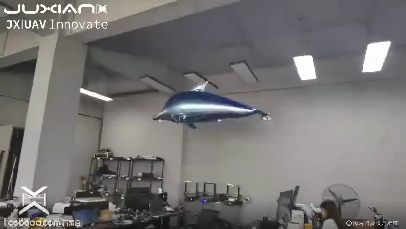 无人机表演，海豚无人机