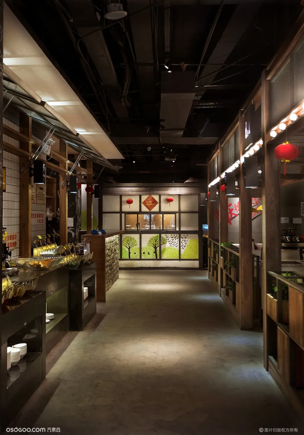 重庆火锅餐厅餐饮设计，位于长沙的德莊重庆火锅