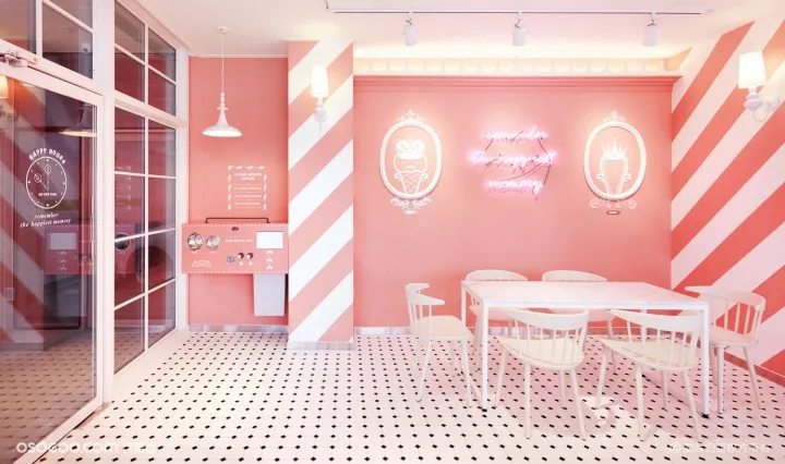 韩国金浦Ah-chu冰淇淋咖啡馆