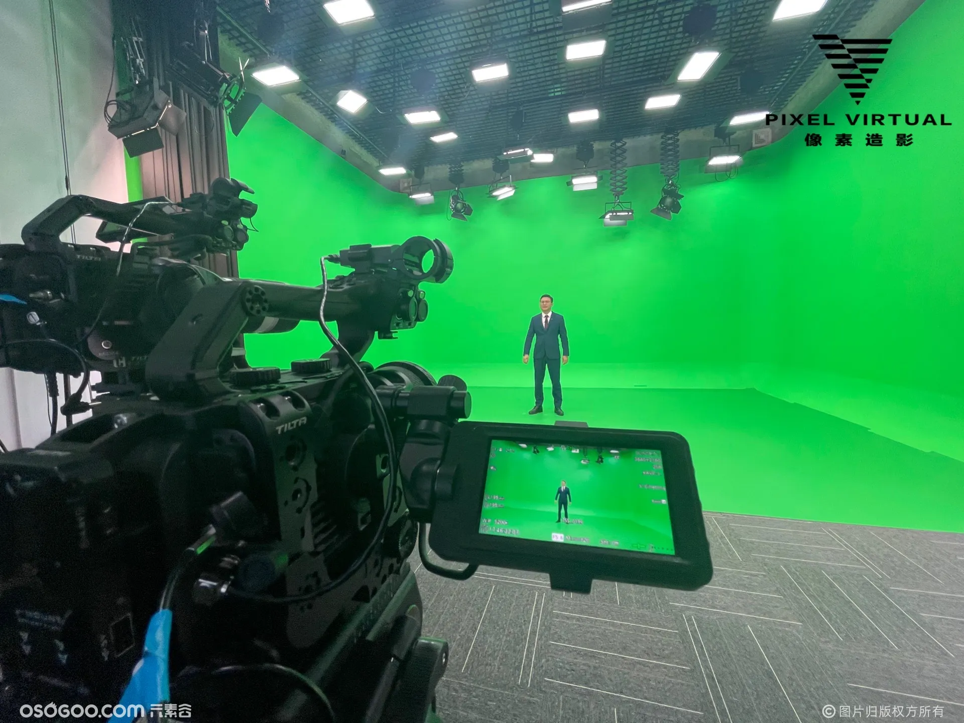 企业虚拟制作线上发布会绿幕直播元宇宙拍摄录制