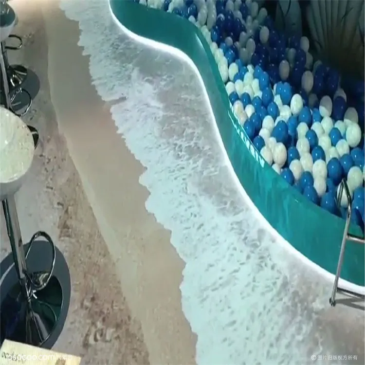 地面互动投影海浪 3D互动海浪