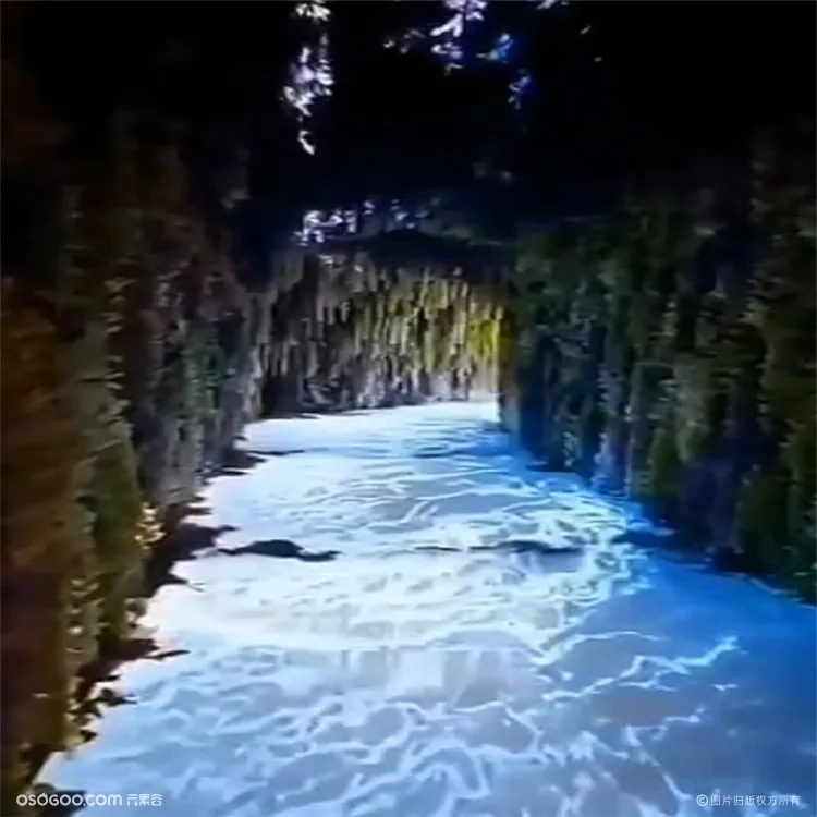 地面互动投影海浪 3D互动海浪