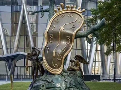亳州城市主题 小脚丫铜时钟雕塑 铸铜系列图例