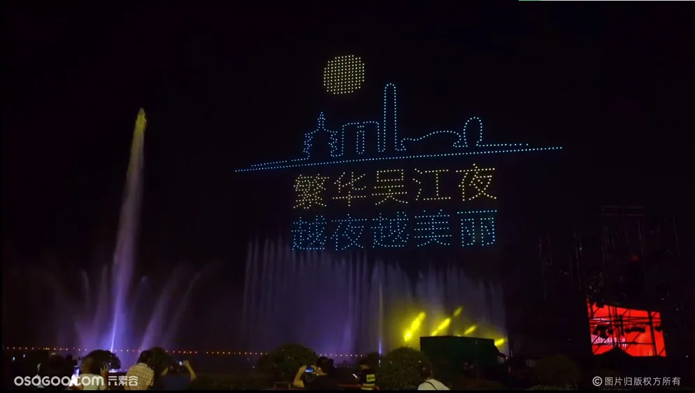 苏州湾歌剧舞剧节盛大启幕，无人机表演