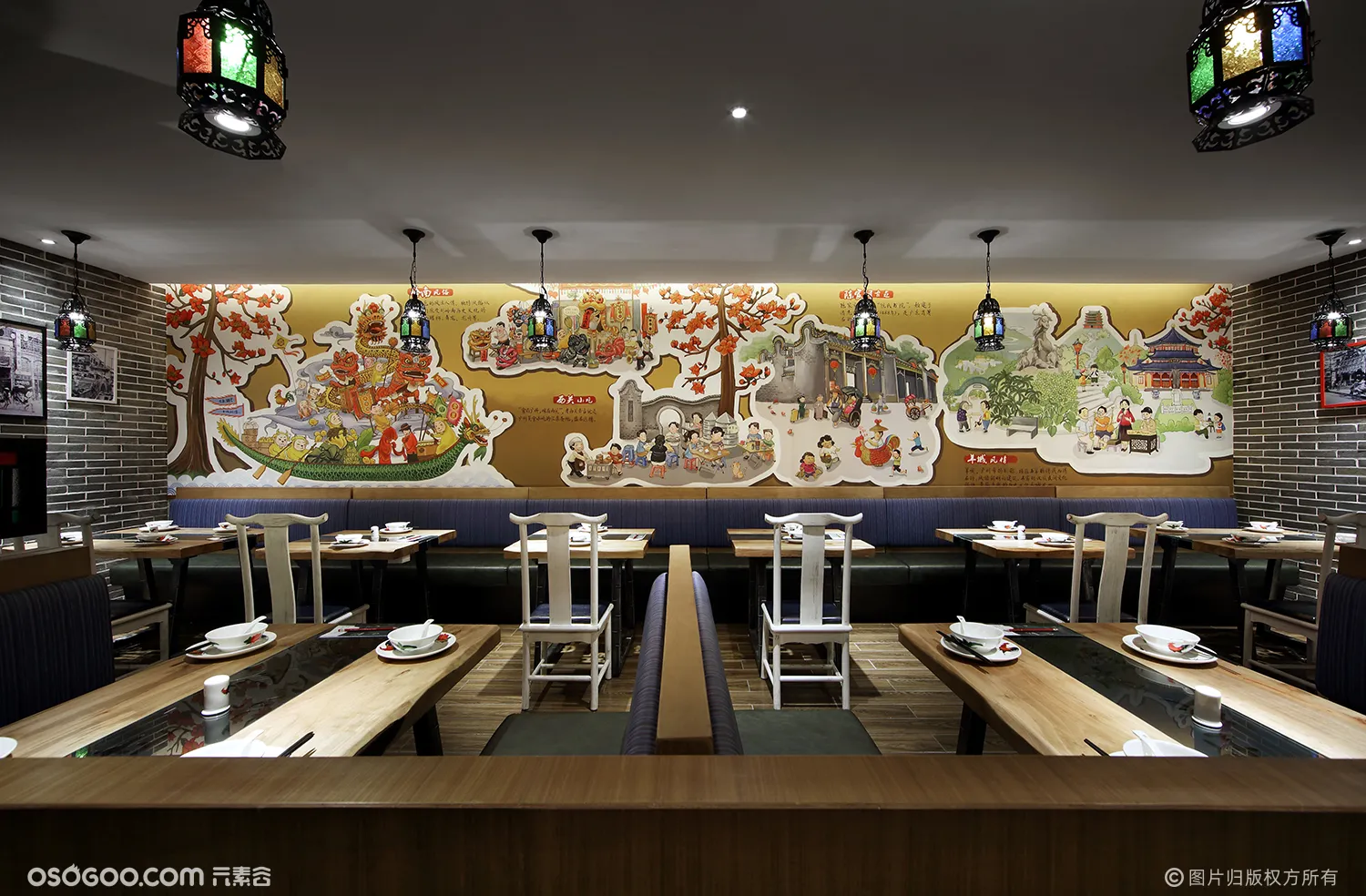 粤吃越想吃，岭南风餐厅设计“羊城记忆”