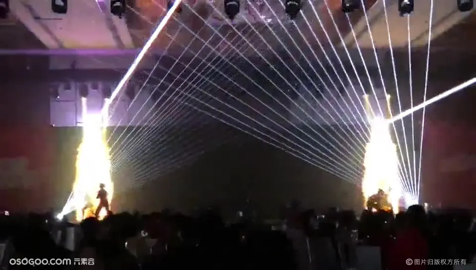 激光视频互动舞蹈三亚激光雕刻秀年会开场创意科技表演晚宴最新
