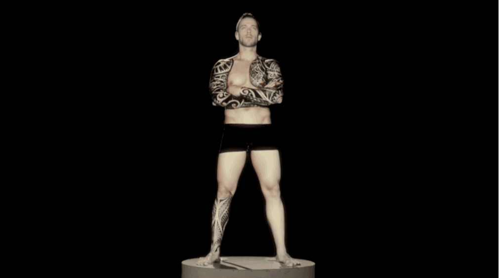 3D立体投影超炫酷纹身复兴 视频一