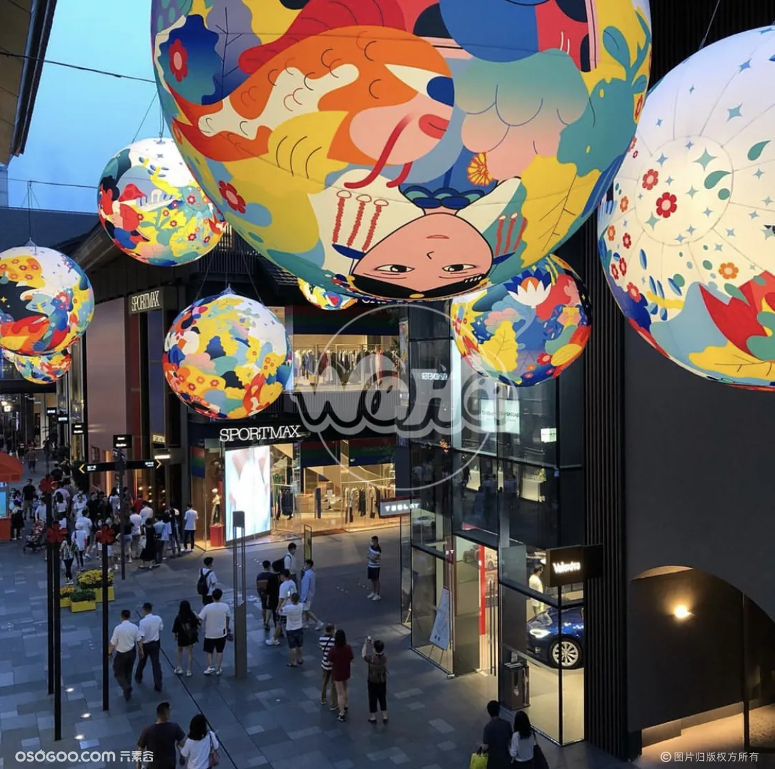 创意广场年度主题 成都太古里充气球气模 商会周年盛典策划方案