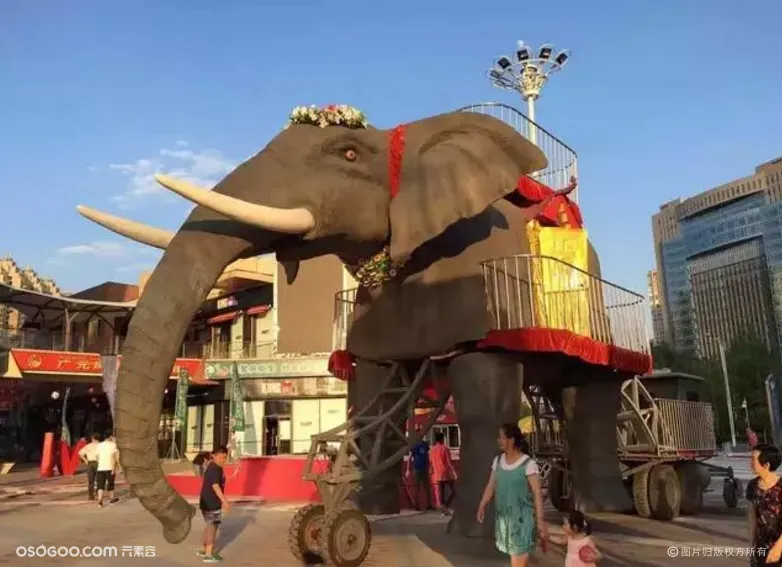 机械大象出租仿真机械大象巡游游街活动