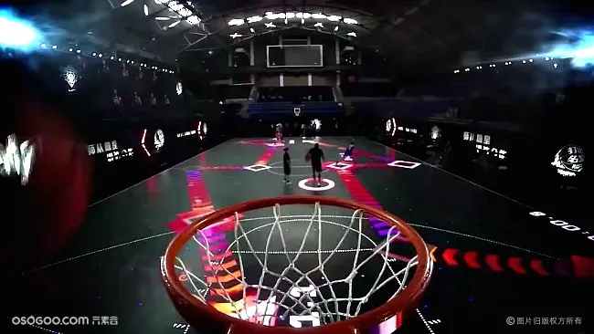 Nike Rise 2.0 互动篮球场