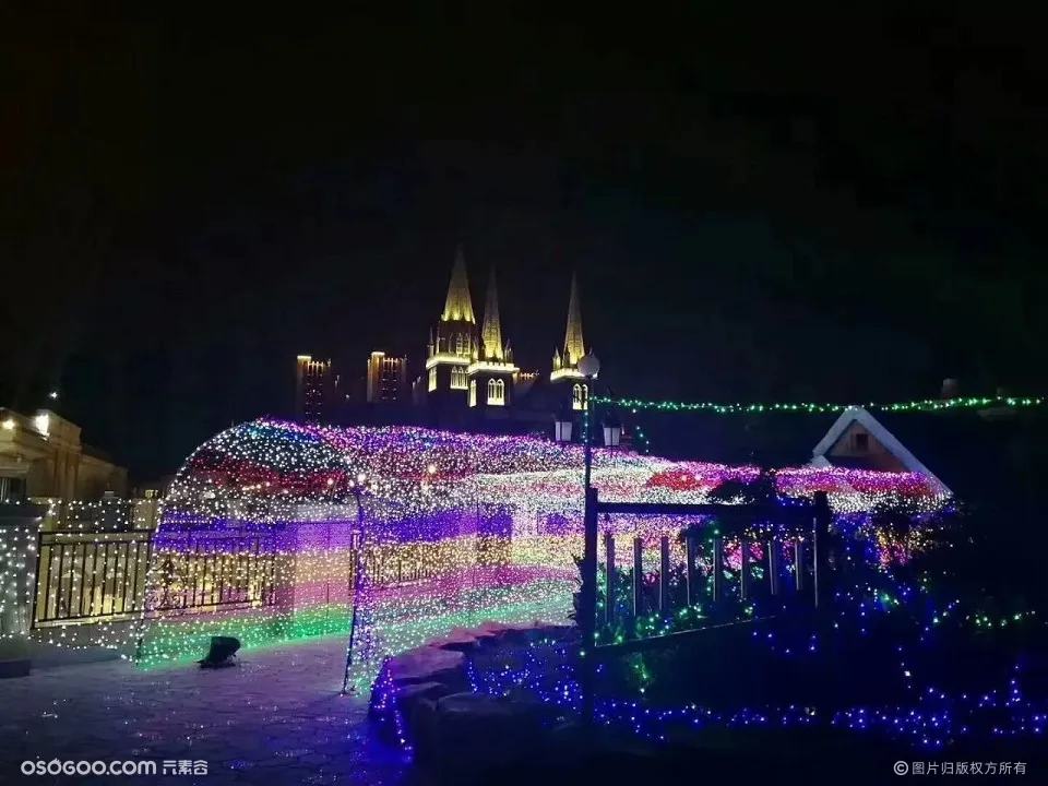 上海幕明圣诞灯光展览 节日气氛灯光装饰 地产引流亮化