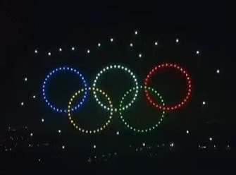 500台无人机闪耀夜空 助力北京冬奥会
