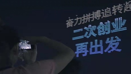 中国车谷  5G+北斗”合体   无人机表演