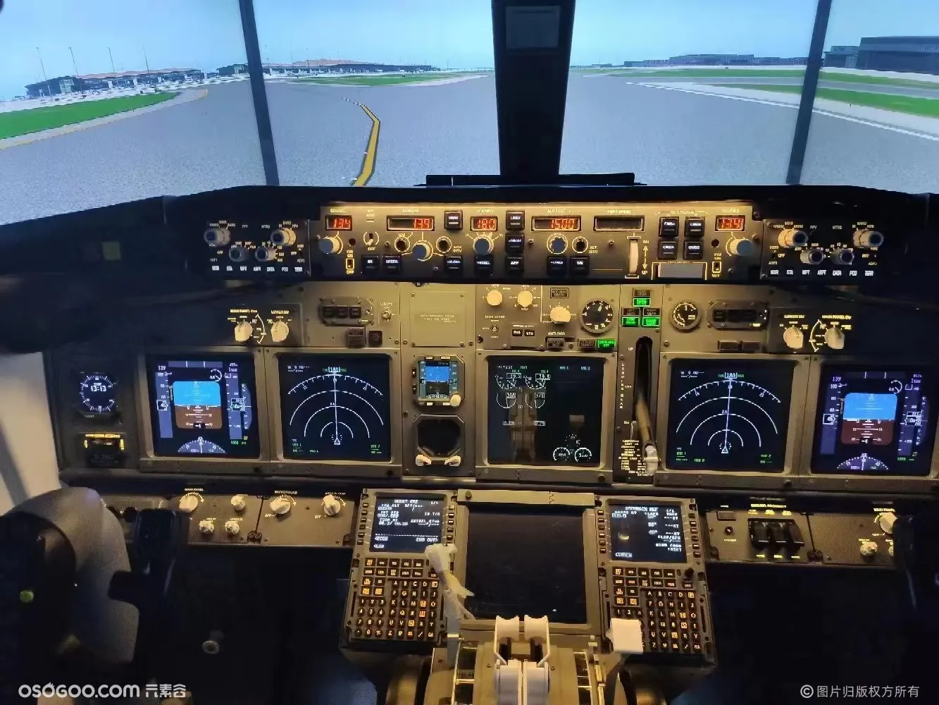 飞机模拟器  飞行模拟器 科技展 驾驶舱
