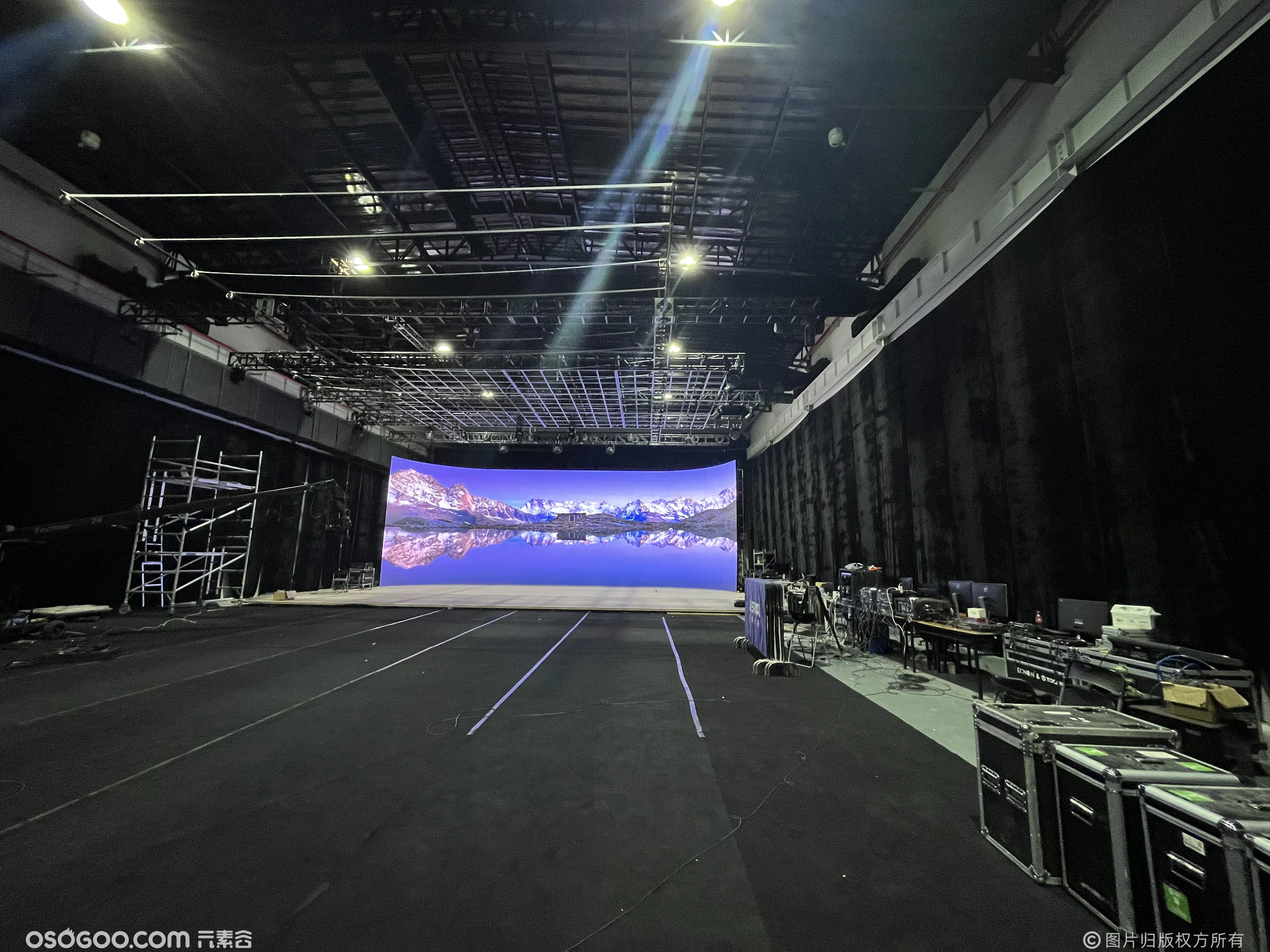 出租上海LED大屏幕影棚XR虚拟演播厅光学动捕棚租赁