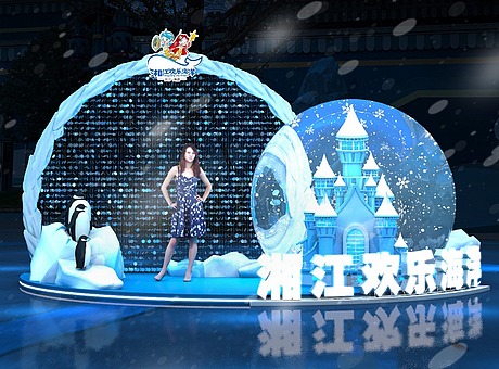 冰雪城堡美陈打卡装置设计