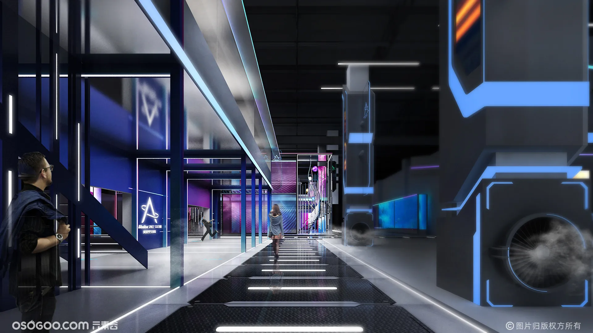 阿里巴巴空间站—门头氛围与前期设计方案