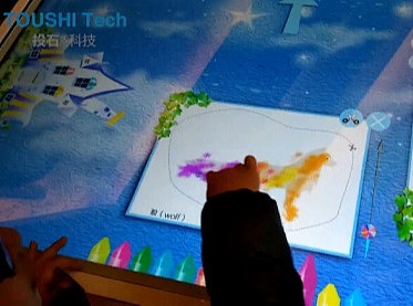 投石科技儿童画画扫描互动装置案例集合