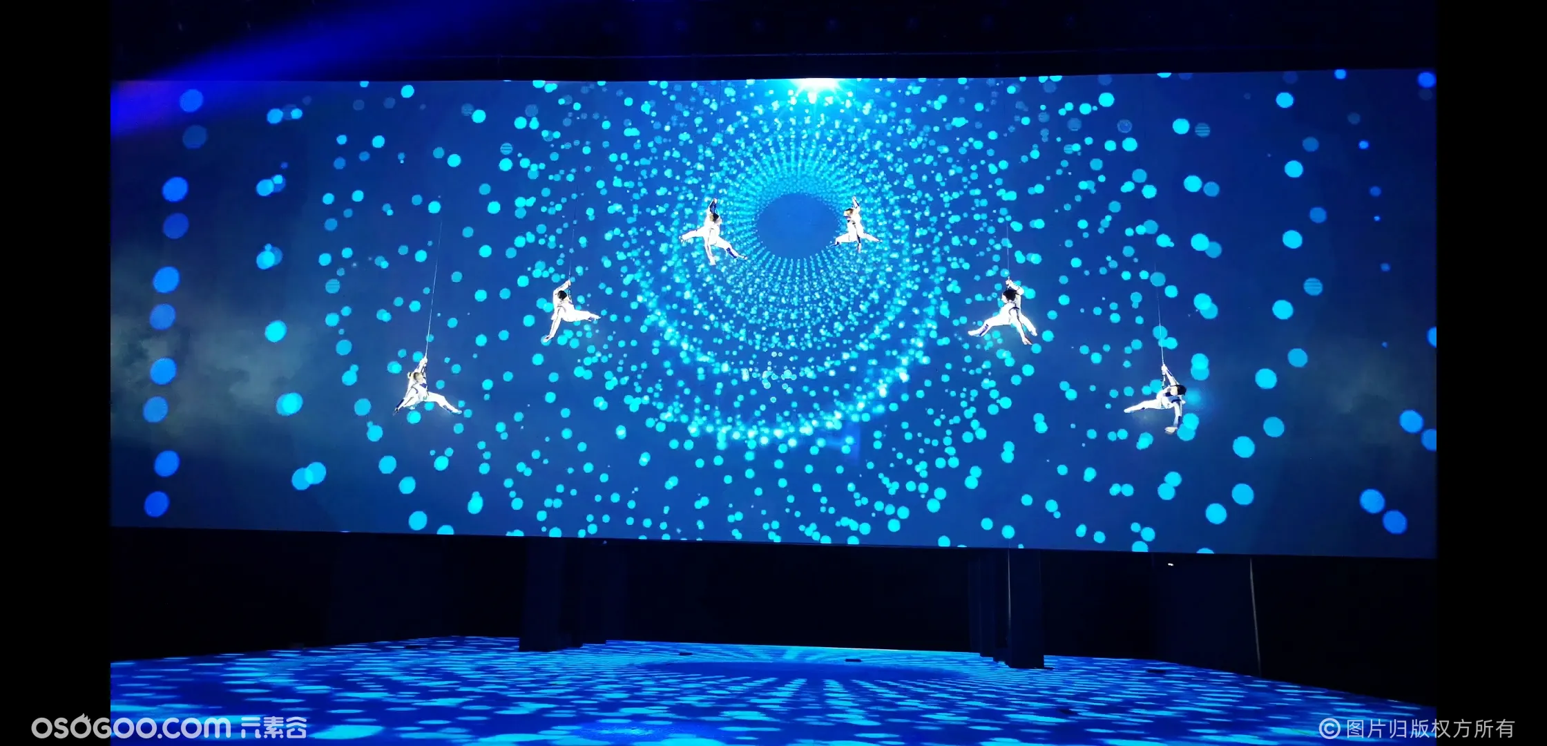 开场威亚 威亚视频互动 3D威压视频互动秀 空中艺术表演 