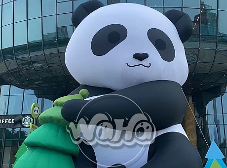 充气熊猫气模 商业美陈 活动策划 熊猫卡通定制 大明气模