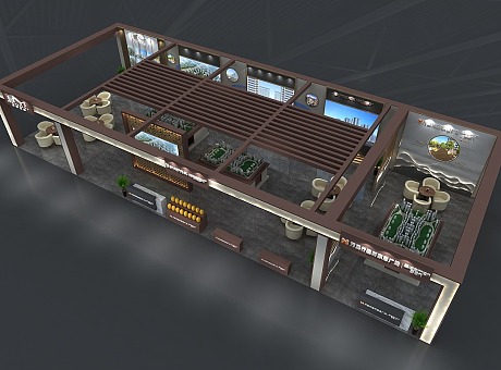 房产展3D效果图设计案例分享 展厅展台展位展会3d效果图
