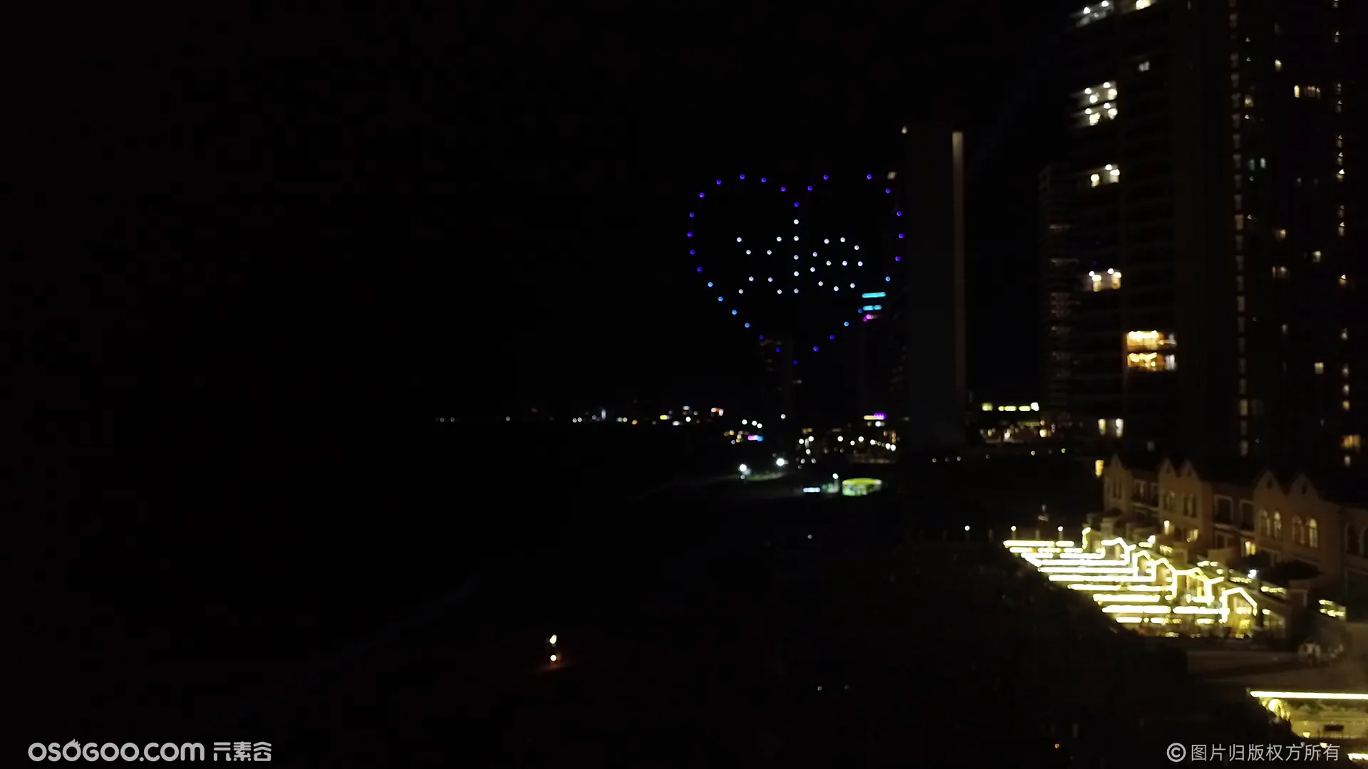 惠州双月湾无人机创意求婚大作战—— 室外编队无人机创意表演