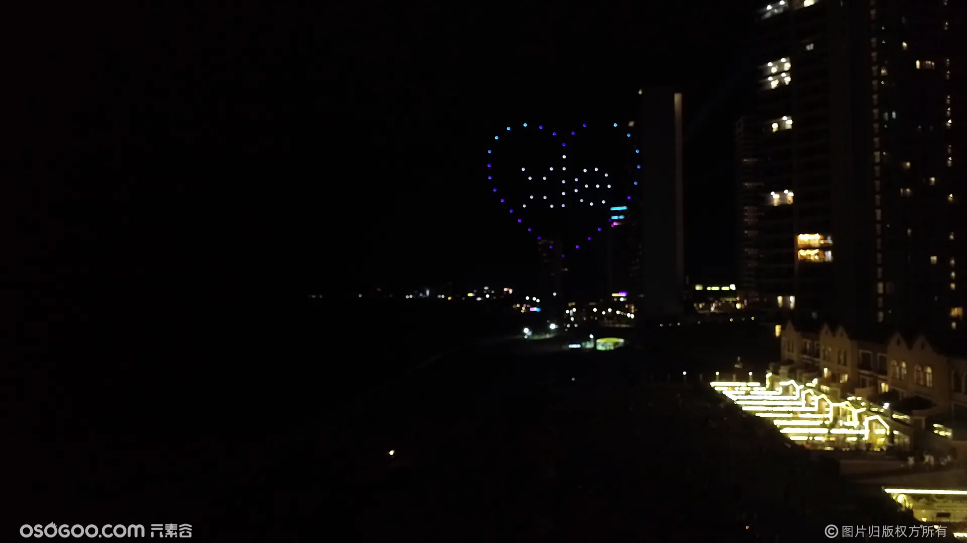 惠州双月湾无人机创意求婚大作战—— 室外编队无人机创意表演