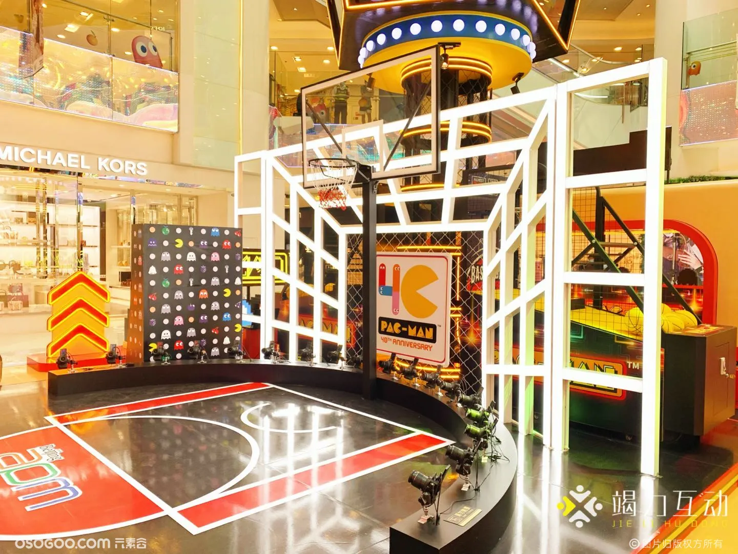 北京购物中心PAC-MAN极限运动会潮玩特效拍照装置案例分享