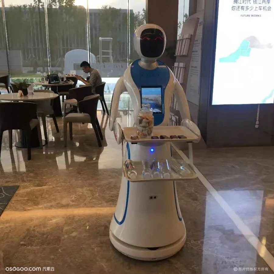 机器人租赁  营销中心送茶歇机器人 送餐机器人