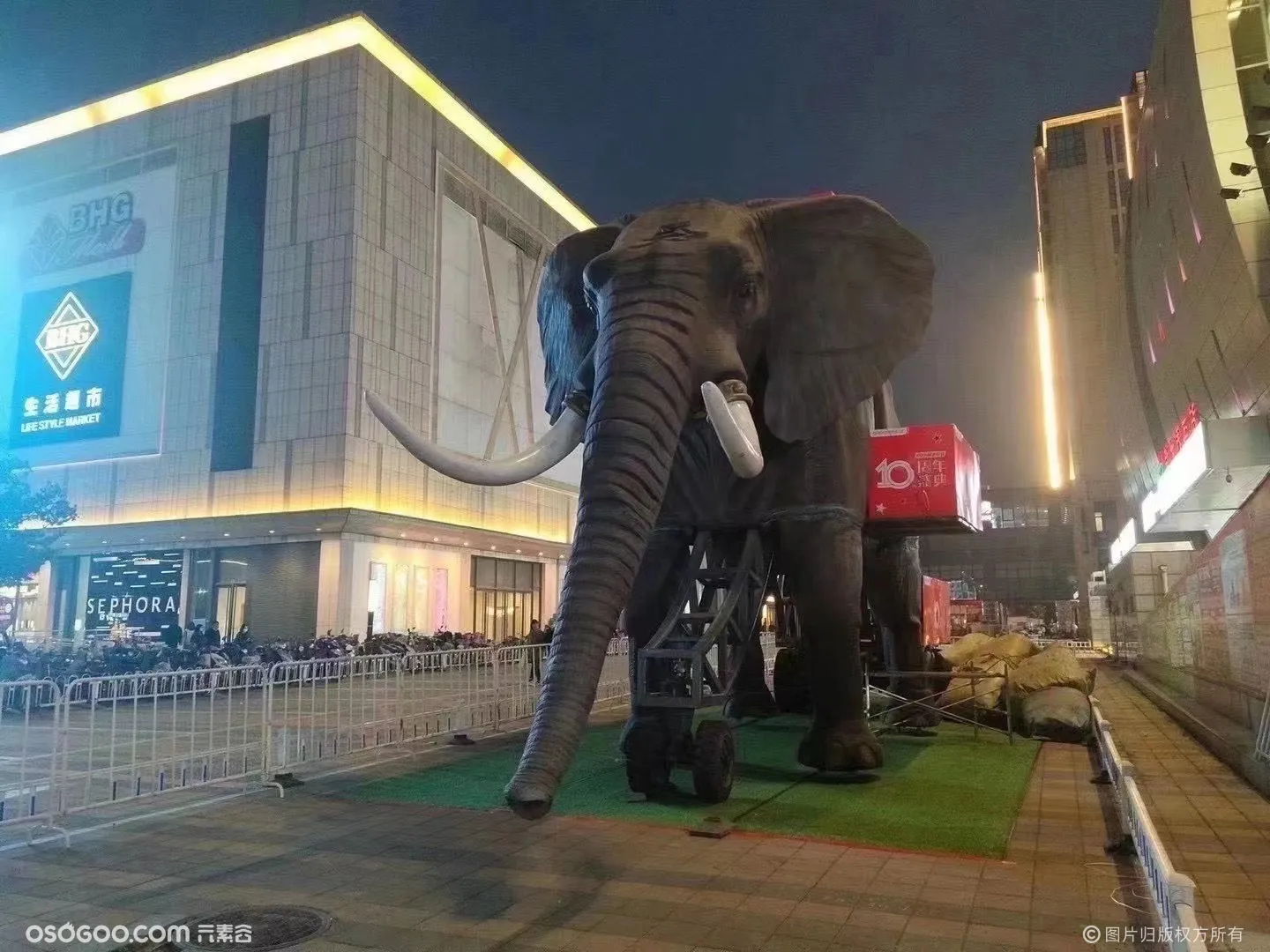 仿真机械大象出租出售大型模型大象道具租赁