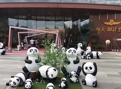 玻璃钢熊猫模型出租国宝熊猫批量出租租赁大型熊猫展主题