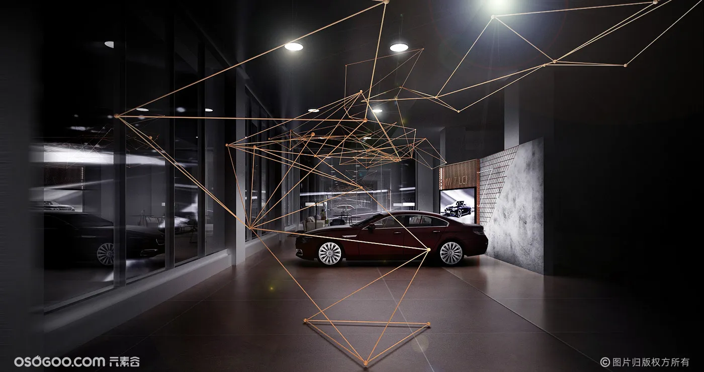 BMW X7展示区设计