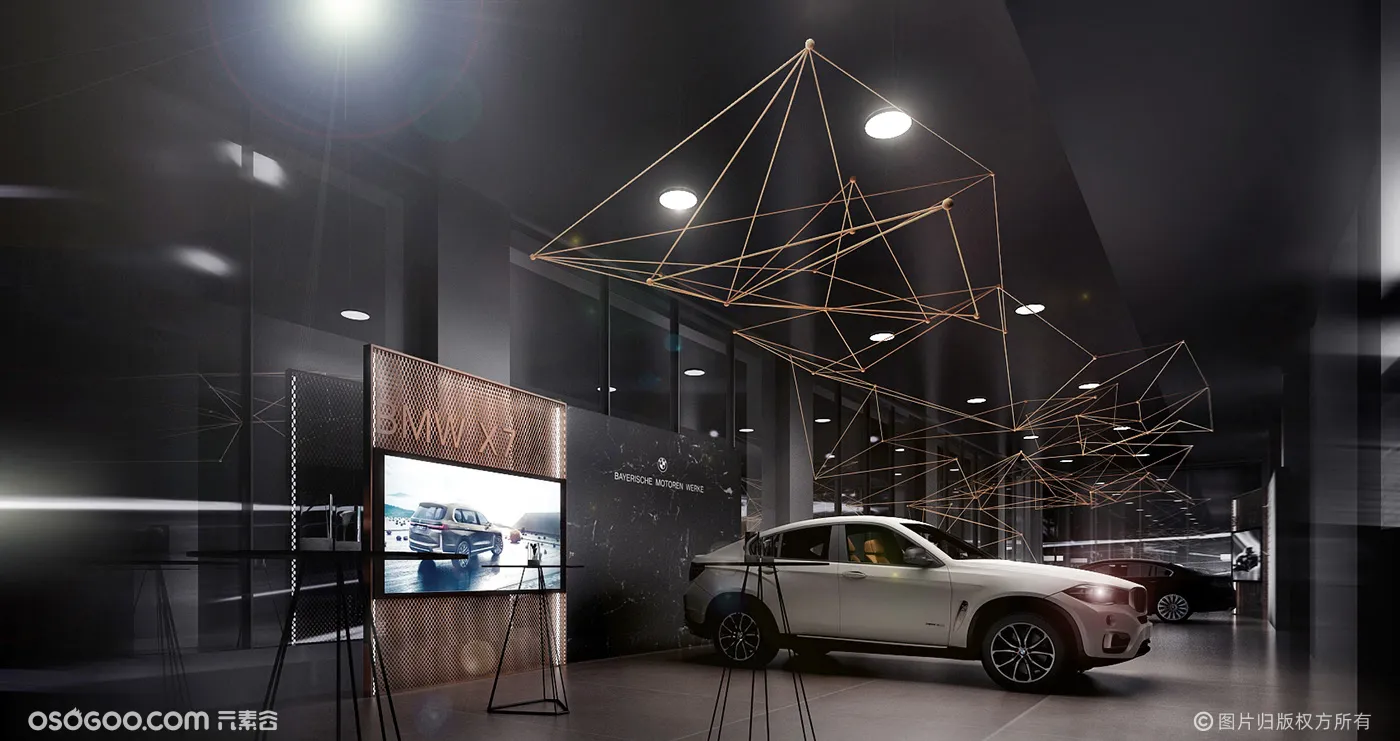 BMW X7展示区设计