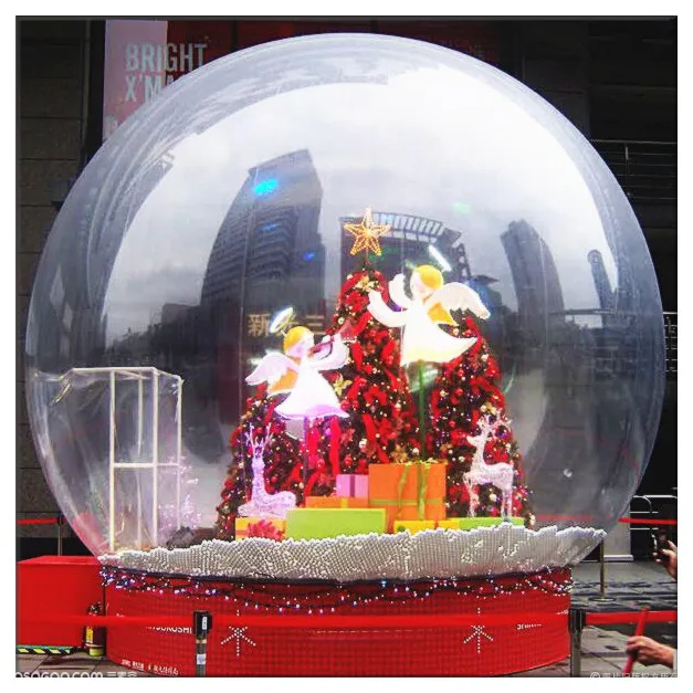 圣诞水晶球 充气圣诞雪花水晶球 
