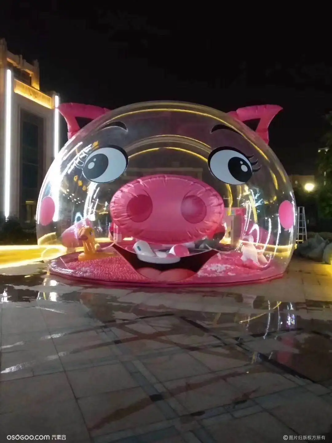 粉色透明猪猪乐园|资源-元素谷(OSOGOO)