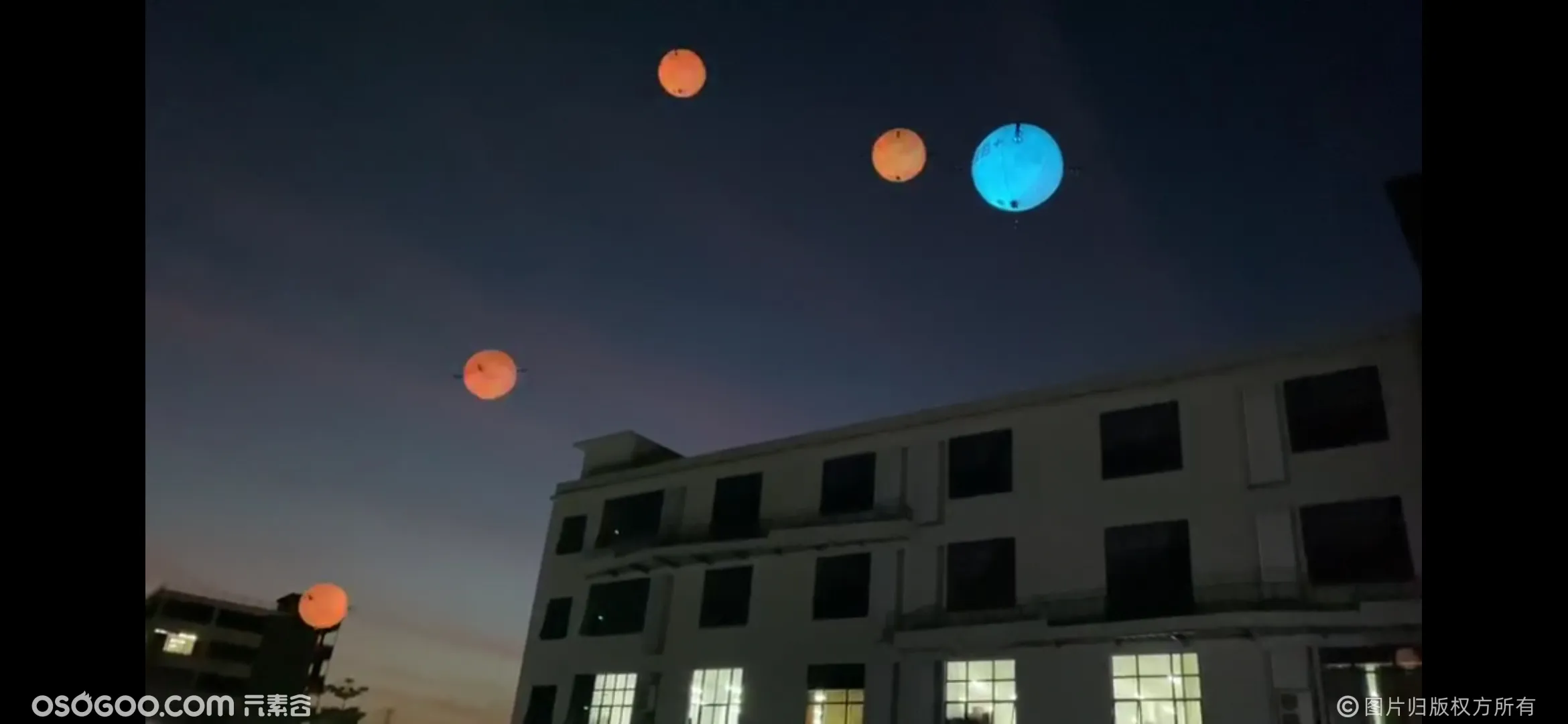 科技飞行球，无人机创意表演