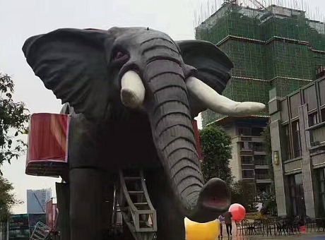 机械大象巡游设备出租 巨型机械大象现货租赁