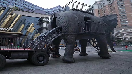 2022大型巡游机械大象出租机械大象巡游厂家