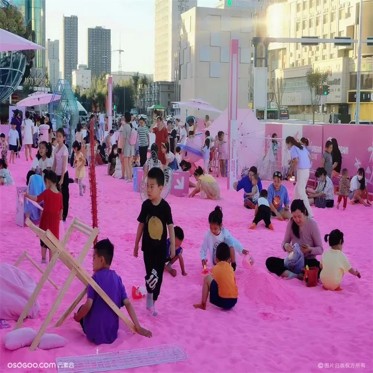 网红打卡粉红沙子出售巴黎浪漫粉色沙滩出租