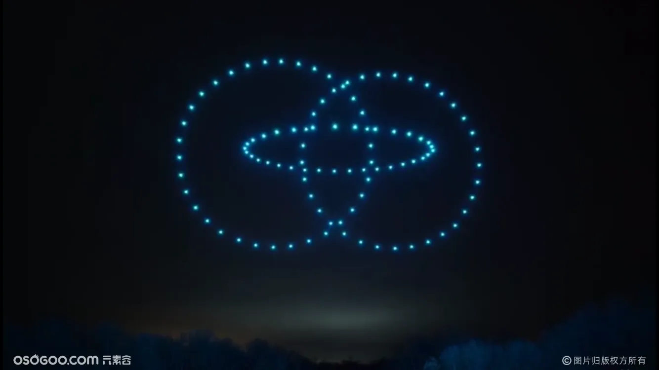 贵阳—250架无人机表演燃炸高空，构建巨大指南针为你指引方向