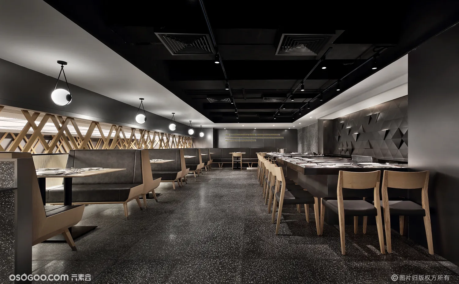 深圳这家日式铁板烧餐厅设计，10分新颖，很大渔！|设计-元素谷(OSOGOO)